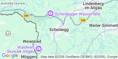 Karte Scheidegg
