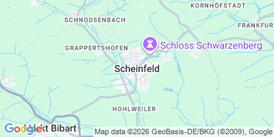 Karte Scheinfeld