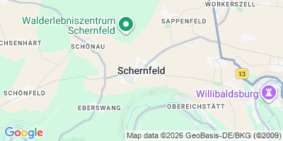 Karte Schernfeld