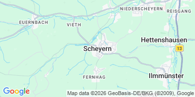 Karte Scheyern