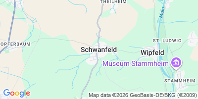 Karte Schwanfeld