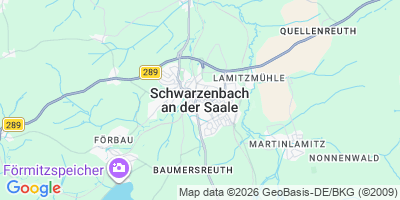 Karte Schwarzenbach a.d.Saale