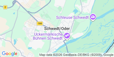 Karte Schwedt/Oder
