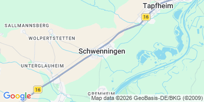 Karte Schwenningen