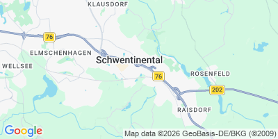 Karte Schwentinental