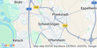 Karte Schwetzingen