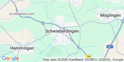 Karte Schwieberdingen