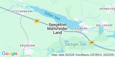 Karte Seegebiet Mansfelder Land