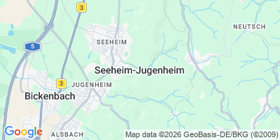 Karte Seeheim-Jugenheim