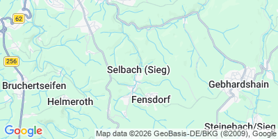 Karte Selbach (Sieg)
