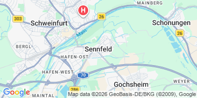 Karte Sennfeld
