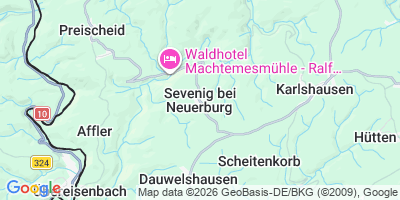 Karte Sevenig bei Neuerburg