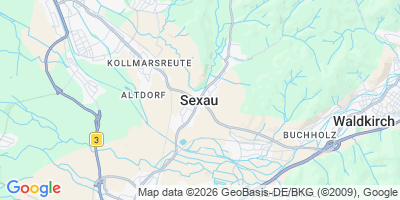 Karte Sexau