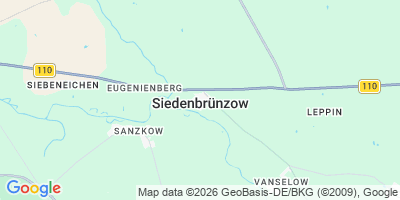 Karte Siedenbrünzow