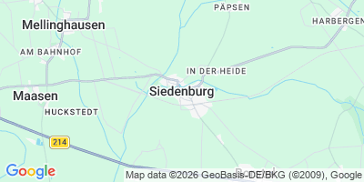 Karte Siedenburg