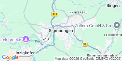Karte Sigmaringen
