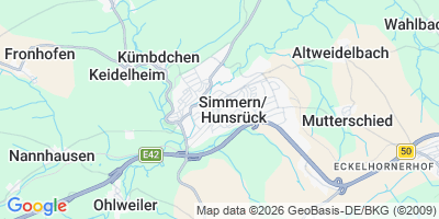 Karte Simmern
