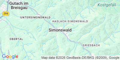 Karte Simonswald