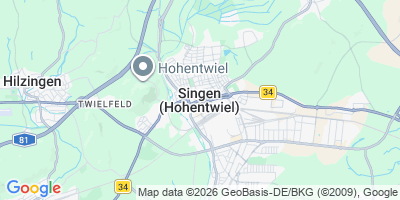 Karte Singen (Hohentwiel)