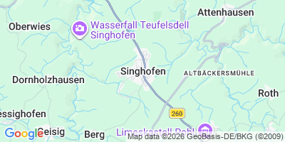 Karte Singhofen