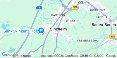 Karte Sinzheim