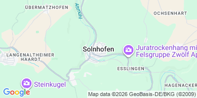 Karte Solnhofen