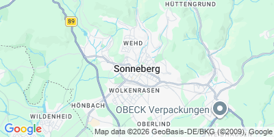 Karte Sonneberg