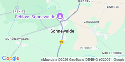 Karte Sonnewalde