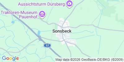 Karte Sonsbeck