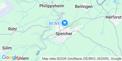 Karte Speicher, Stadt
