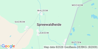 Karte Spreewaldheide/Błośańska Góla
