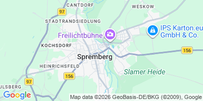 Karte Spremberg/Grodk