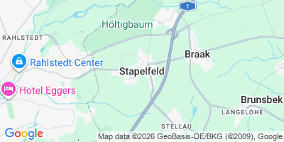 Karte Stapelfeld
