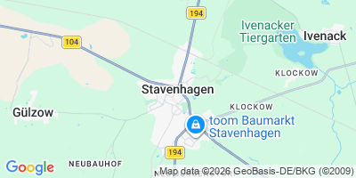 Karte Stavenhagen