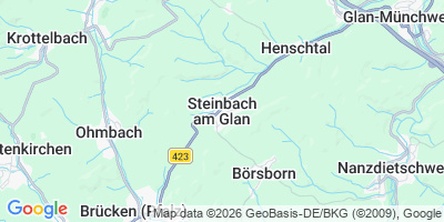 Karte Steinbach am Glan
