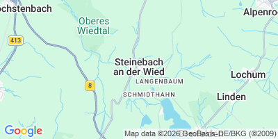 Karte Steinebach an der Wied