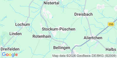 Karte Stockum-Püschen