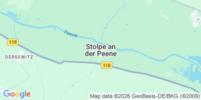 Karte Stolpe an der Peene