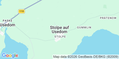 Karte Stolpe auf Usedom