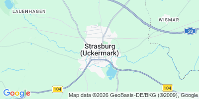 Karte Strasburg (Uckermark)