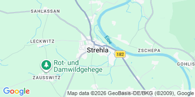 Karte Strehla