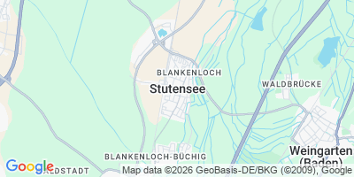 Karte Stutensee