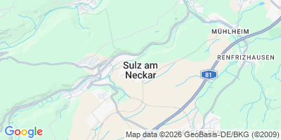 Karte Sulz am Neckar