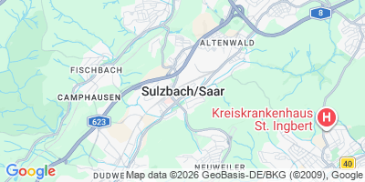 Karte Sulzbach/ Saar