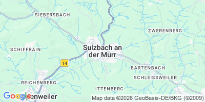 Karte Sulzbach an der Murr