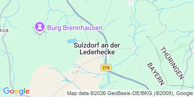 Karte Sulzdorf a.d.Lederhecke