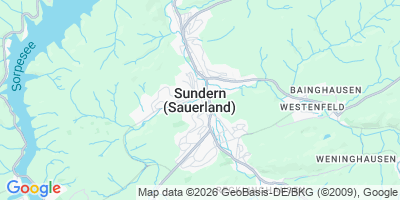 Karte Sundern (Sauerland)