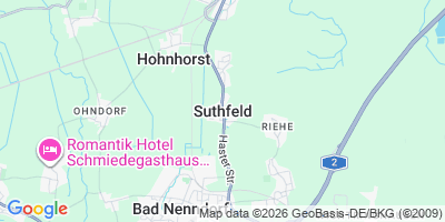Karte Suthfeld