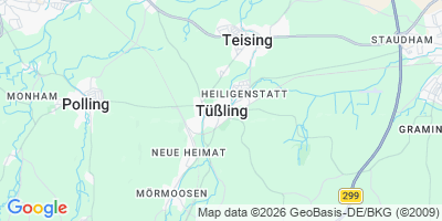 Karte Tüßling