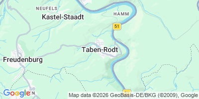 Karte Taben-Rodt